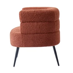 Nordlys Salonstoel van metaal en terracotta lussen