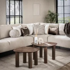 Giga Living Salontafel - Vierhoekig - Set Van 2 - Teakhout - Maya Outlet