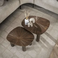 Giga Living Salontafel - Vierhoekig - Set Van 2 - Teakhout - Maya Outlet