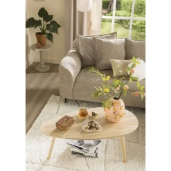 Leen Bakker Salontafel Arvin - naturelkleur - 50x100x40 cm Discount