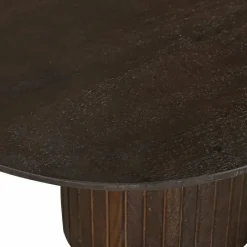 Giga Meubel Salontafel Donkerbruin Mangohout - Ovaal - 120x70x35cm - Ava Hot