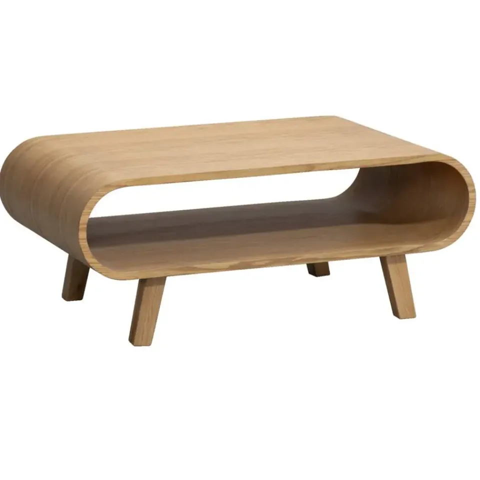 Leen Bakker Salontafel Matteo - naturel - 37x90x55 cm New