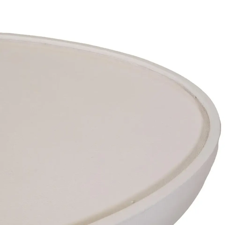 Giga Meubel Salontafel Ovaal - Beige - Betonlook - 120cm - Tess