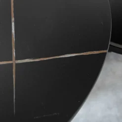 Dimehouse Salontafel set van 2 Brady marmer zwart rond 68,50x69x43 cm Stoneware Discount