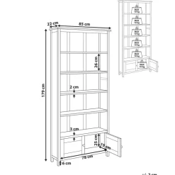Leen Bakker SALTON - Boekenkast - Lichte houtkleur - Sassafras Outlet