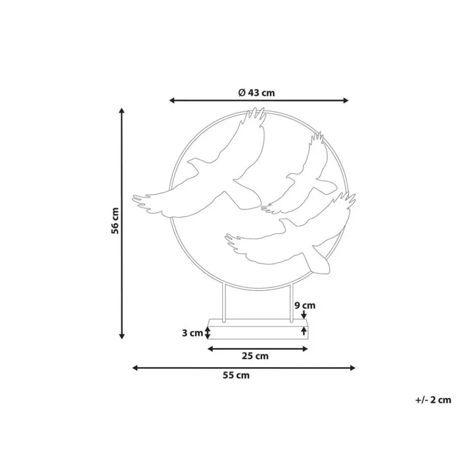 Beliani SAMARIUM - Decofiguur - Meerkleurig - Metaal Discount