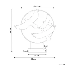 Beliani SAMARIUM - Decofiguur - Meerkleurig - Metaal Discount