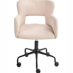 Leen Bakker SANILAC - Bureaustoel - Beige - Bouclé Hot