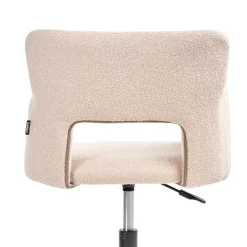 Leen Bakker SANILAC - Bureaustoel - Beige - Bouclé Hot