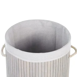 Beliani SANNAR - Mand - Grijs - Bamboehout Outlet