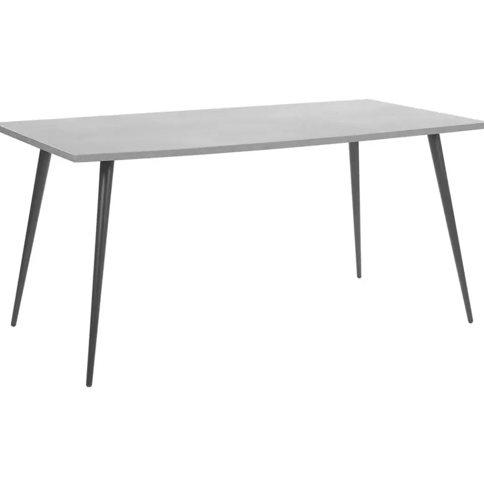 Beliani SANTIAGO - Eettafel - Grijs - 80 x 160 cm - Vezelplaat Best
