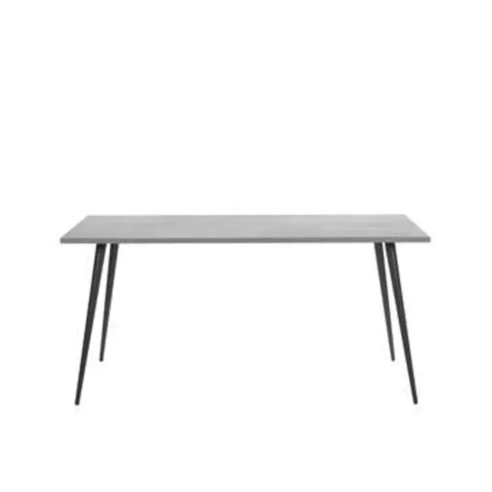 Beliani SANTIAGO - Eettafel - Grijs - 80 x 160 cm - Vezelplaat Best