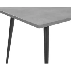 Beliani SANTIAGO - Eettafel - Grijs - 80 x 160 cm - Vezelplaat Best