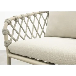 Van der Garde Tuinmeubelen - Premium Sara dining tuinstoel - Rope/Latte - Zandkleur Sale