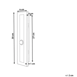 Beliani SAVANE - Wandlamp - Zwart - 30 cm - Staal Online