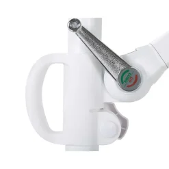 Beliani SAVONA II - Zweefparasol - Taupe/Wit - Polyester Sale