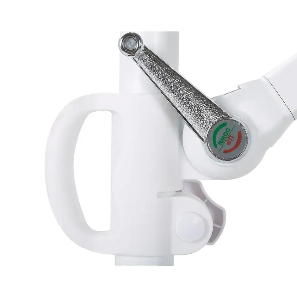 Beliani SAVONA II - Zweefparasol - Taupe/Wit - Polyester Sale