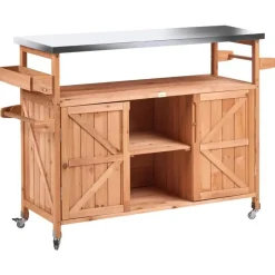 Leen Bakker SCANNO - Buitenkeuken eiland - Lichtbruin - Dennenhout