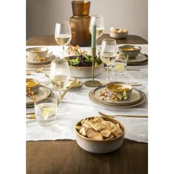 Leen Bakker Schaaltje Anna - beige - stoneware - Ø13,5 cm Clearance