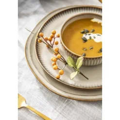 Leen Bakker Schaaltje Camille - beige - stoneware - Ø11,5 cm Online