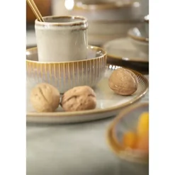 Leen Bakker Schaaltje Camille - beige - stoneware - Ø11,5 cm Online