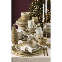 Leen Bakker Schaaltje Camille - beige - stoneware - Ø11,5 cm Online