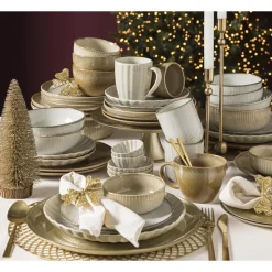 Leen Bakker Schaaltje Camille - beige - stoneware - Ø11,5 cm Online