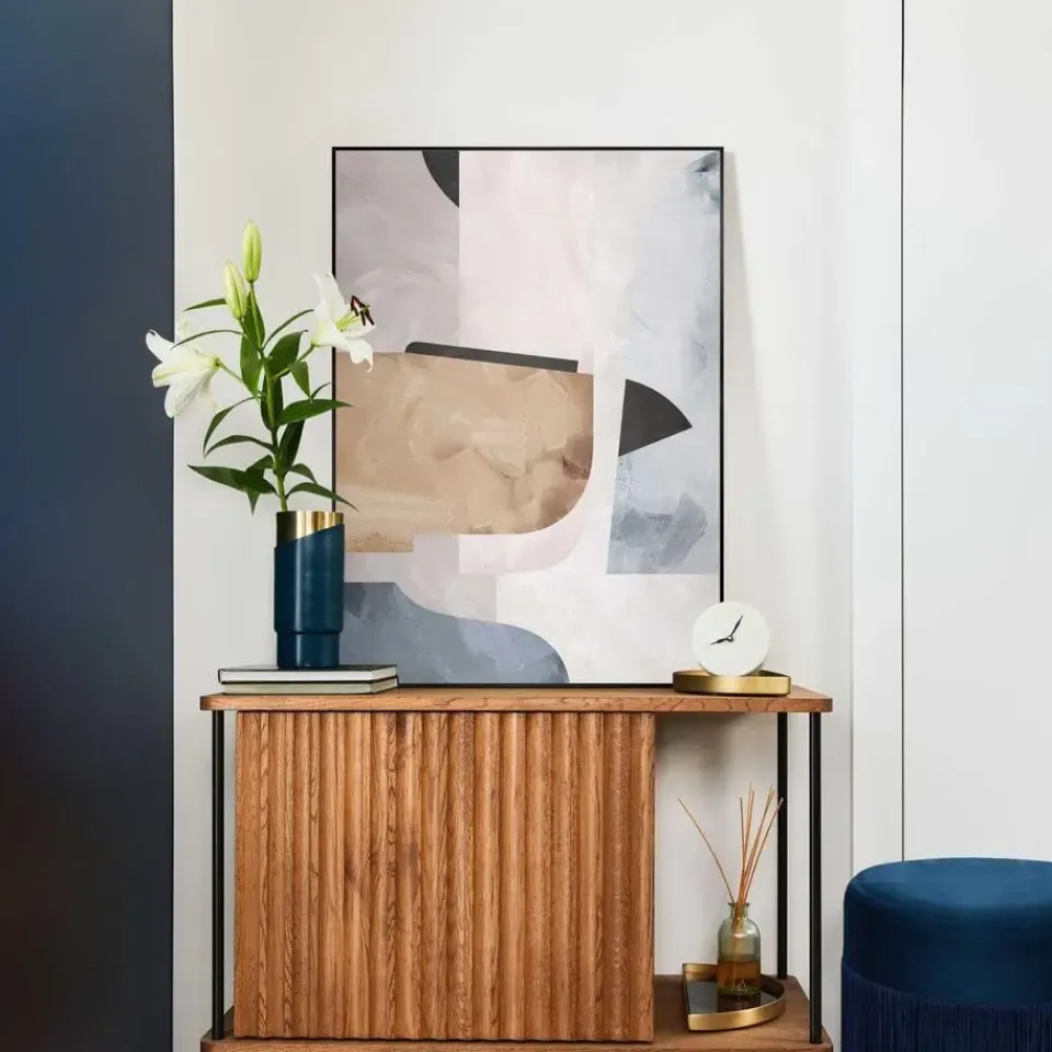 Reinders Schilderij Abstracte Illusie II - 70 x 50cm - Beige Online