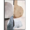 Reinders Schilderij Abstracte Illusie I - 70 x 50cm - Beige Sale