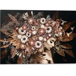 Reinders Schilderij Bloemenrijkdom - 100 x 140cm - Bruin Best