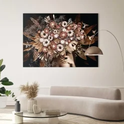 Reinders Schilderij Bloemenrijkdom - 100 x 140cm - Bruin Best