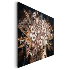 Reinders Schilderij Bloemenrijkdom - 100 x 140cm - Bruin Best