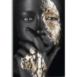 Reinders Schilderij Gouden hand - 90 x 60cm - Goudkleurig Outlet