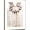 Reinders Schilderij Handen in het zand - 70 x 50cm - Beige Discount