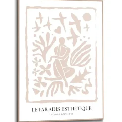 Reinders Schilderij Le Paradis Esthétique - 70 x 50cm - Beige New