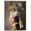 Reinders Schilderij Vermeer Bloemenmeisje met de Parel - 70 x 50cm - Bont Discount