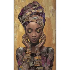 Leen Bakker Schilderij vrouw warm FCL - 118x70 cm