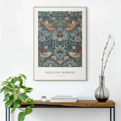 Reinders Schilderij William Morris - strawberry thief - 70 x 50cm - Bont