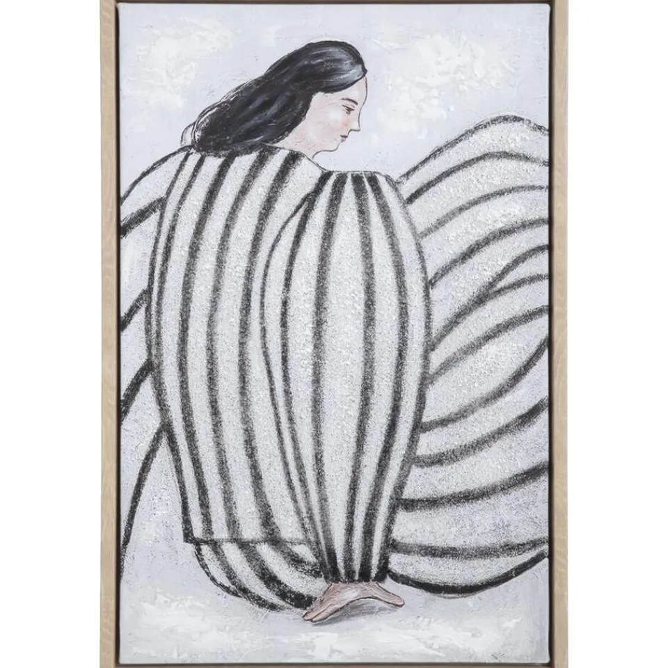 Leen Bakker Schilderij Woman - multikleur - 60x40 cm Clearance