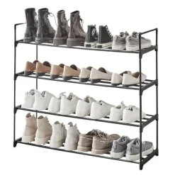 ACAZA Schoenenrek - stapelbaar - 92x113x30 cm - zwart Best