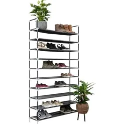 IVOL Schoenenrek voor 50 paar - Zwart - 10 etages Hot