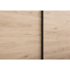 Leen Bakker Schuifdeurkast Bergamo - eikenkleur - 221x178,5x66,6 cm Sale