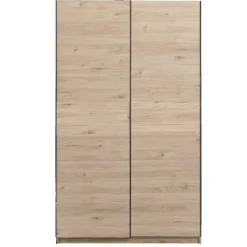 Leen Bakker Schuifdeurkast Genua - eikenkleur - 204x122x60 cm Sale