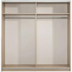 Leen Bakker Schuifdeurkast Genua - eikenkleur - 204x200x60 cm Online