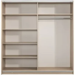 Leen Bakker Schuifdeurkast Genua - eikenkleur - 204x200x60 cm Online