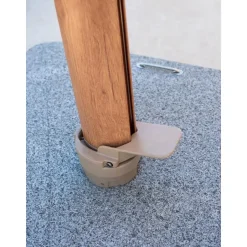 4-Seasons Outdoor 4-Seasons Hacienda zweefparasol 300 x 400 cm. - Woodlook/Sand Hot