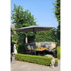4-Seasons Outdoor 4-Seasons stokparasol Azzurro 350 cm - Charcoal Outlet