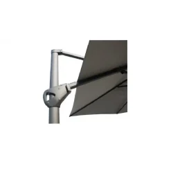 4-Seasons Outdoor 4-Seasons zweefparasol Hacienda 300 x 400 - Woodlook/Sand met voet en hoes Sale