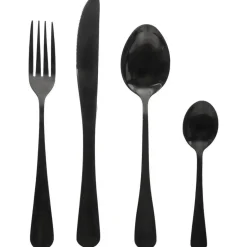 Secret de Gourmet Bestekset Shadow - 16-delig - RVS - zwart Outlet