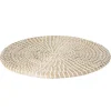 Secret de Gourmet Tafel Placemat - zeegras - wit - D35 cm Best